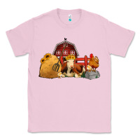 Bubblegum Pink Red Barn Farm Animals Classic Tee - Jasminsmagicworld