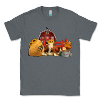 Charcoal Heather Red Barn Farm Animals Classic Tee - Jasminsmagicworld