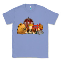 Colony Blue Red Barn Farm Animals Classic Tee - Jasminsmagicworld