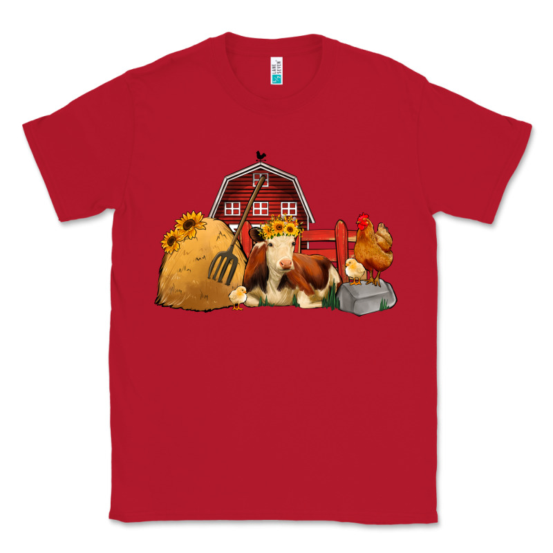 Red Barn Farm Animals Classic Tee by Jasminsmagicworld | Teevron