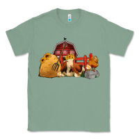 Sage Red Barn Farm Animals Classic Tee - Jasminsmagicworld