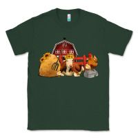 Sports Green Red Barn Farm Animals Classic Tee - Jasminsmagicworld