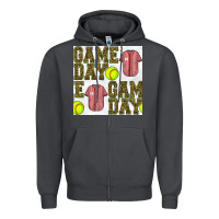 Smoke softball uniform game day seamless pattern Zipper Hoodie - BundleAndBundleShop