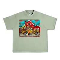 Oil Green western truck farm animals mousepad Urban Heavy Tee - BarkalooDesign