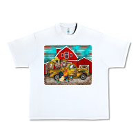 White western truck farm animals mousepad Urban Heavy Tee - BarkalooDesign