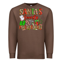 Chestnut Santa's Favorite Phlebotomist Premium Sweatshirt - texasbilliewilder