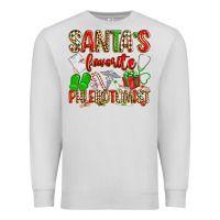 Dove Grey Santa's Favorite Phlebotomist Premium Sweatshirt - texasbilliewilder