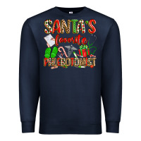 Navy Santa's Favorite Phlebotomist Premium Sweatshirt - texasbilliewilder