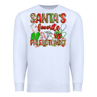 White Santa's Favorite Phlebotomist Premium Sweatshirt - texasbilliewilder