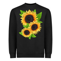 Black treetops sunflower Heavyweight Sweatshirt - LillyAllenDesigns