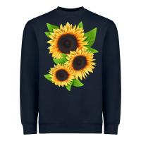 Navy treetops sunflower Heavyweight Sweatshirt - LillyAllenDesigns