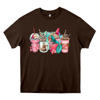 Chocolate Brown rock hand coffee cups Heavy Core Tee - Zillion Design Studio