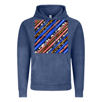 Vintage Denim western america seamless pattern Vintage Hoodie - BundleAndBundleShop