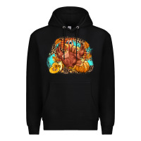 Black Turkey pumpkins Premium Hoodie - NancyCooperArtShop