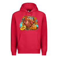 Cardinal Turkey pumpkins Premium Hoodie - NancyCooperArtShop