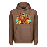 Chestnut Turkey pumpkins Premium Hoodie - NancyCooperArtShop