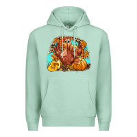 Seafoam Turkey pumpkins Premium Hoodie - NancyCooperArtShop