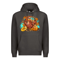 Smoke Turkey pumpkins Premium Hoodie - NancyCooperArtShop