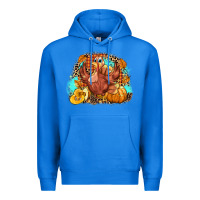 True Royal Turkey pumpkins Premium Hoodie - NancyCooperArtShop