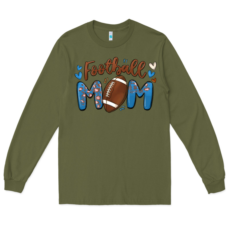 Football Mom Long Sleeve Tee by MaliasSmallBusiness | Teevron
