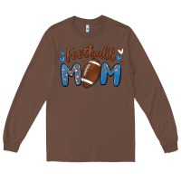 Chestnut football mom Long Sleeve Tee - MaliasSmallBusiness