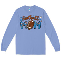 Colony Blue football mom Long Sleeve Tee - MaliasSmallBusiness