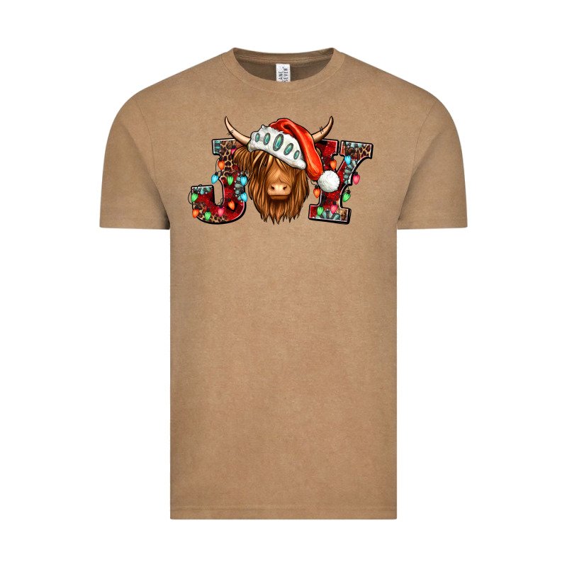 Joy Christmas Shaggy Cow Vintage Tee by Jasminsmagicworld | Teevron