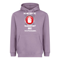 Lavender I'm Not In Quarantine I'm A Programmer Heavyweight Hoodie - Bettercallsaul