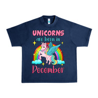 Navy unicorns are born in december Urban Heavy Tee - Jasminsmagicworld
