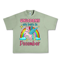 Oil Green unicorns are born in december Urban Heavy Tee - Jasminsmagicworld