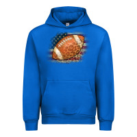 Cobalt American Flag Football Leopard Urban Hoodie - CowCowDesign