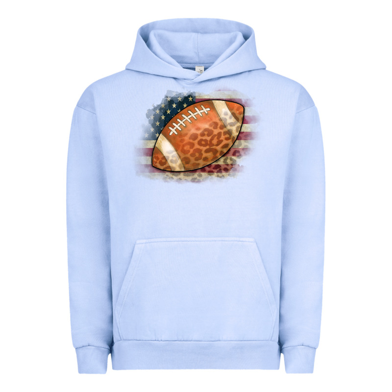 American Flag Football Leopard Urban Hoodie by CowCowDesign | Teevron