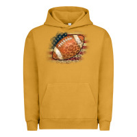 Pigment Peanut Butter American Flag Football Leopard Urban Hoodie - CowCowDesign