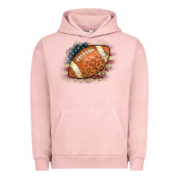 Pigment Salmon American Flag Football Leopard Urban Hoodie - CowCowDesign