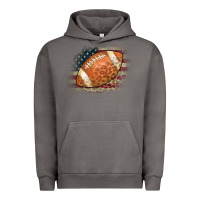 Pigment Tornado American Flag Football Leopard Urban Hoodie - CowCowDesign