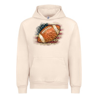 Sandshell American Flag Football Leopard Urban Hoodie - CowCowDesign
