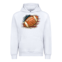 White American Flag Football Leopard Urban Hoodie - CowCowDesign