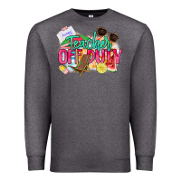 Charcoal Heather teacher off duty Premium Sweatshirt - NancyCooperArtShop