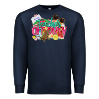 Navy teacher off duty Premium Sweatshirt - NancyCooperArtShop