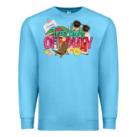 Ocean Blue teacher off duty Premium Sweatshirt - NancyCooperArtShop