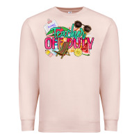 Pale Pink teacher off duty Premium Sweatshirt - NancyCooperArtShop