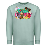 Seafoam teacher off duty Premium Sweatshirt - NancyCooperArtShop