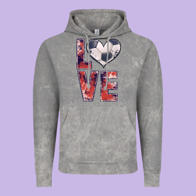 Soccer Love Vintage Hoodie Designed By Jahusdesignshop