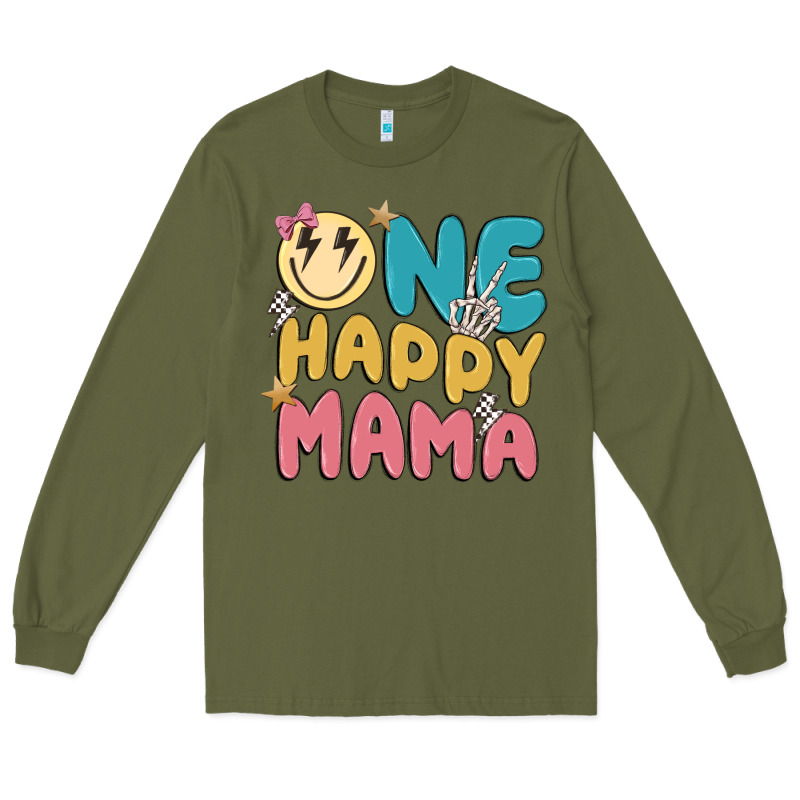 One Happy Mama Long Sleeve Tee by MaliasSmallBusiness | Teevron