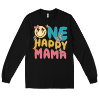 Black one happy mama Long Sleeve Tee - MaliasSmallBusiness