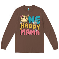 Chestnut one happy mama Long Sleeve Tee - MaliasSmallBusiness