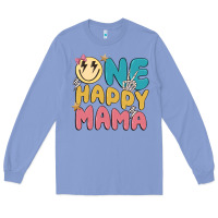 Colony Blue one happy mama Long Sleeve Tee - MaliasSmallBusiness