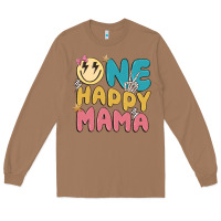 Toasted Coconut one happy mama Long Sleeve Tee - MaliasSmallBusiness