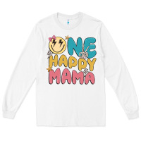 White one happy mama Long Sleeve Tee - MaliasSmallBusiness