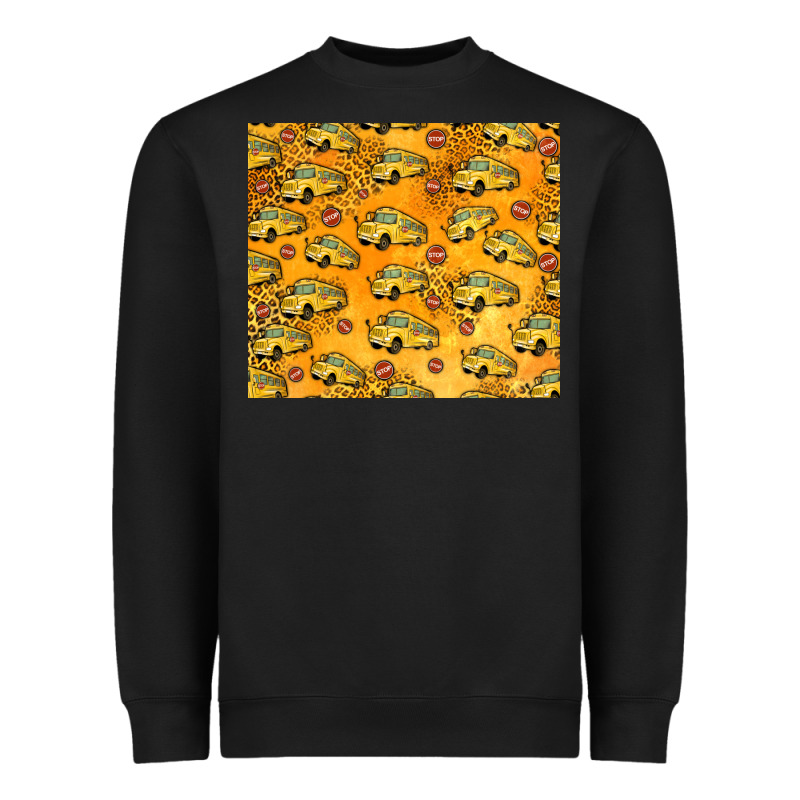 School Bus Pattern Tumbler 20oz Heavyweight Sweatshirt by Jasminsmagicworld | Teevron